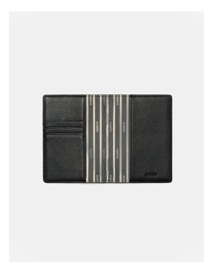 Hendrix Passport Holder in Black/Rose Gold image 4