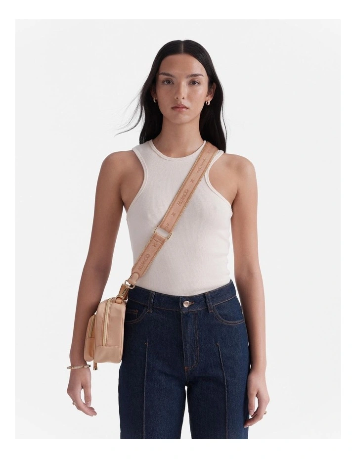 Mim 96 Webbing Bag Strap in Almond image 2