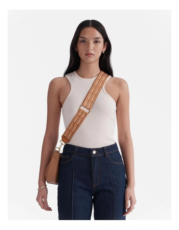 Mim Duo Webbing Bag Strap in Caramel image 2
