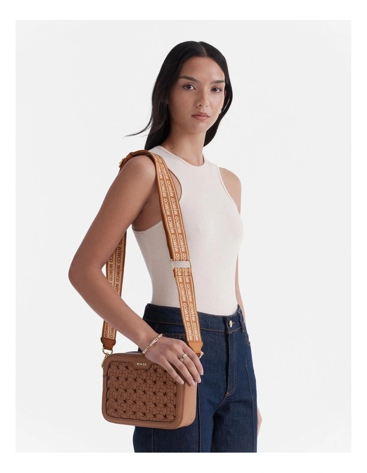 Mim Duo Webbing Bag Strap in Caramel image 3