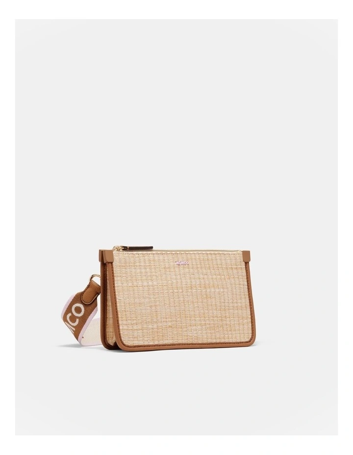 Stevie Pouch Crossbody Bag in Natural Caramel image 3