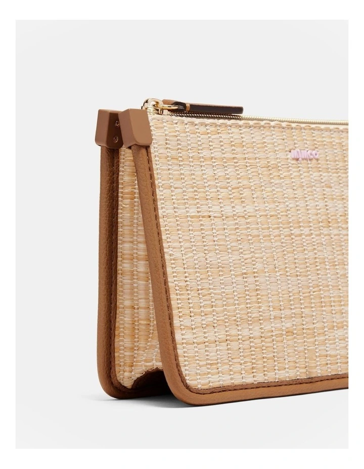 Stevie Pouch Crossbody Bag in Natural Caramel image 6