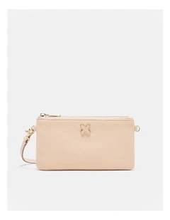 Hendrix Pouch Crossbody Bag in Almond