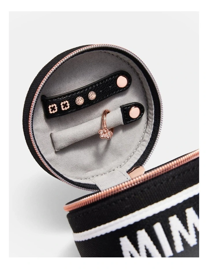 Stevie Jewellery Case in Black/White image 4