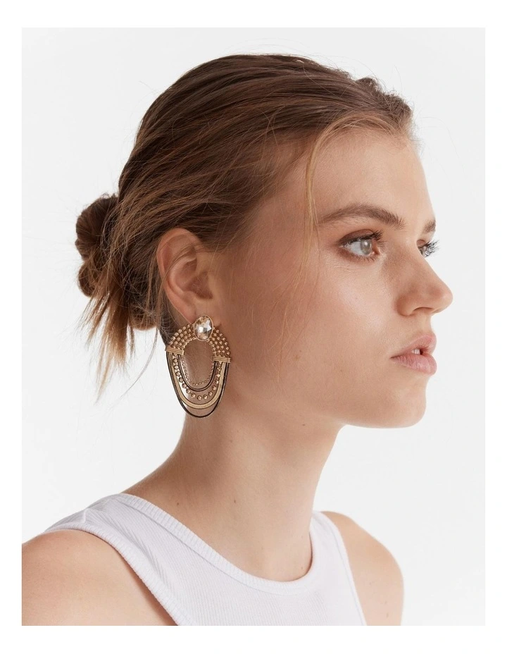 Mimco Adventure Earrings In Gold | MYER