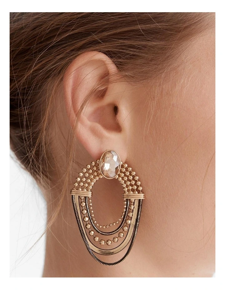 Adventure Earrings in Gold image 4