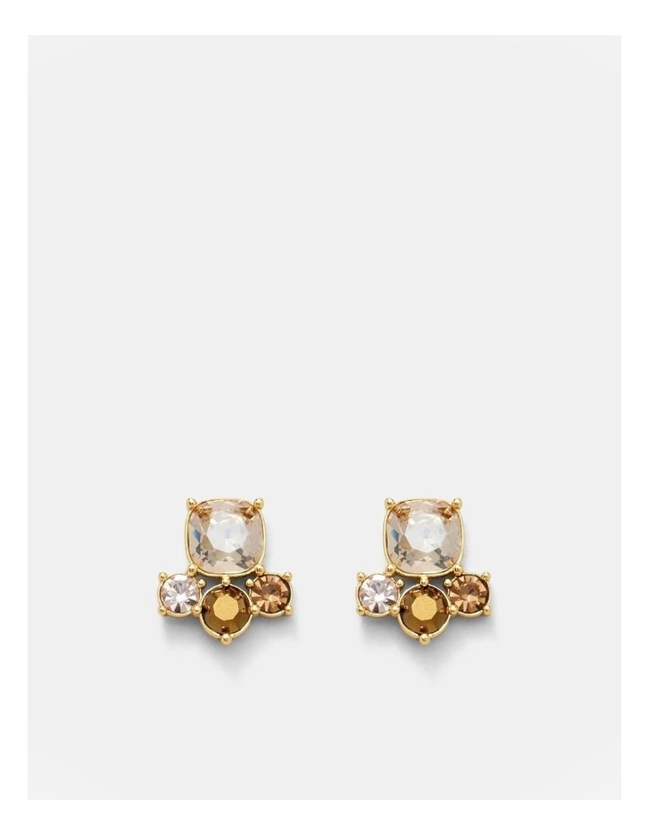 Barbarella Stud Earrings in Gold image 1