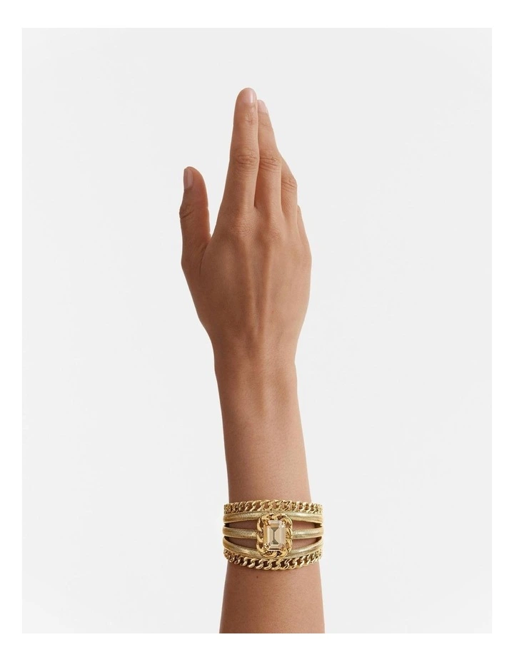 Salute Cuff Bracelet in Gold image 2