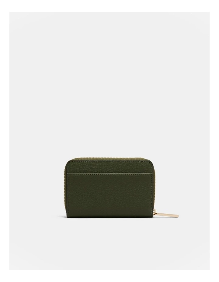 Patch Leather Medium Wallet in Winter Moss image 2