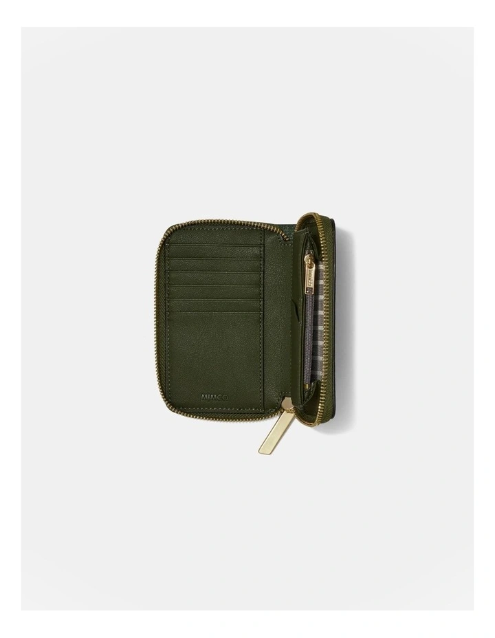 Patch Leather Medium Wallet in Winter Moss image 4