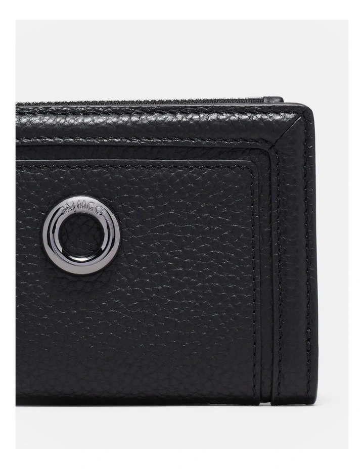 Orbit Medium Fold Wallet in Black Gunmetal image 3