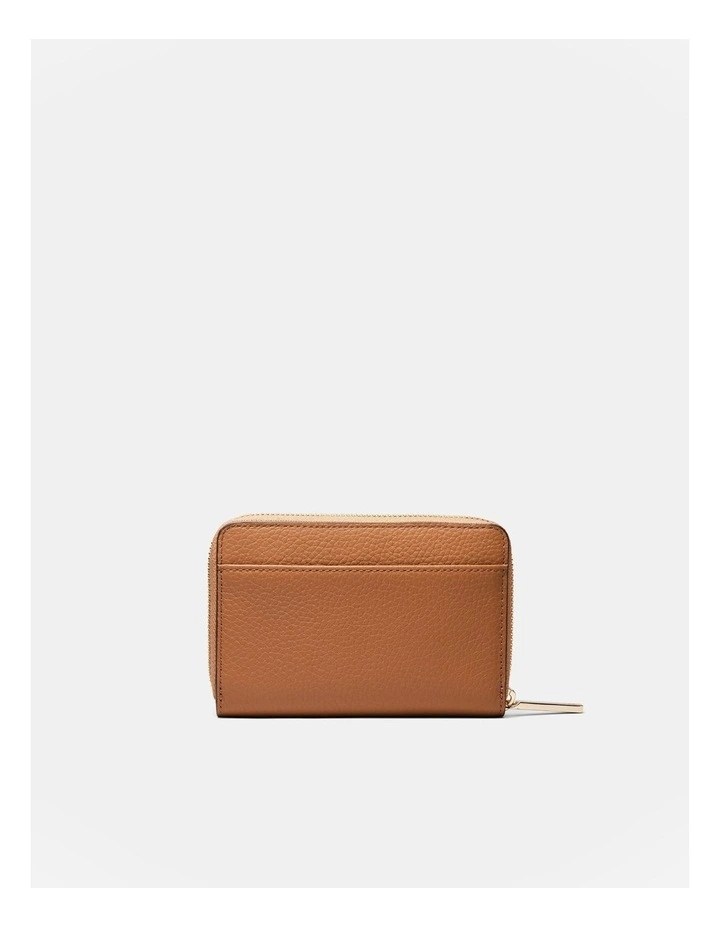 Patch Leather Medium Wallet in Caramel image 2