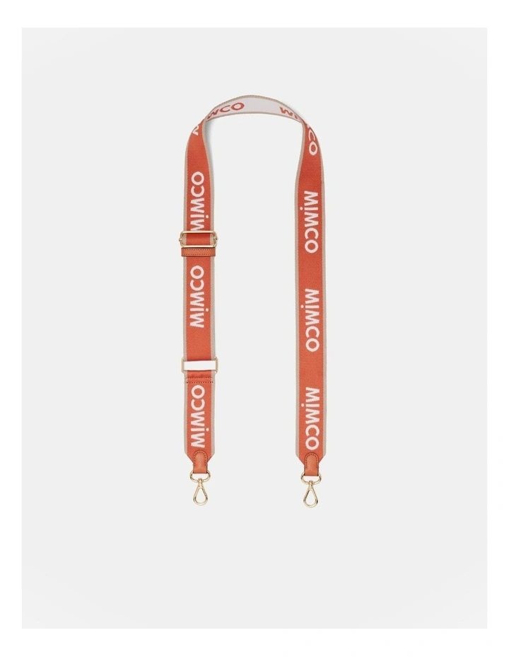 Stripe Webbing Bag Strap in Terracotta image 1