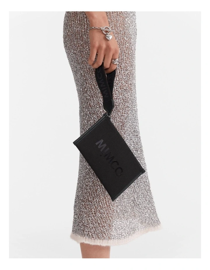 Patch Pouch in Black Gunmetal image 2