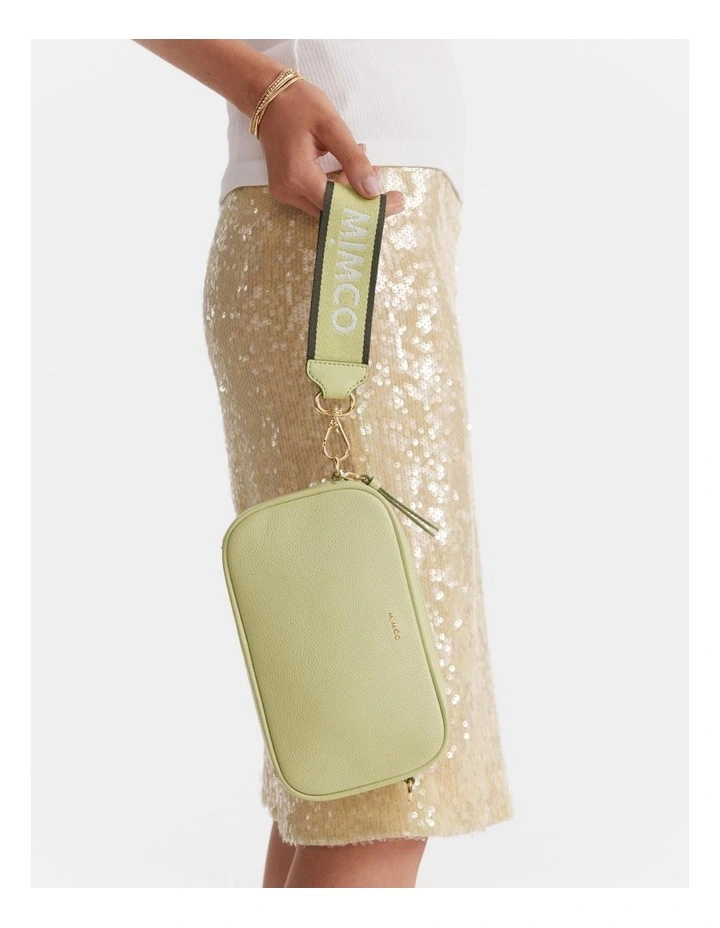 Stripe Webbing Wrist Strap in Matcha image 3