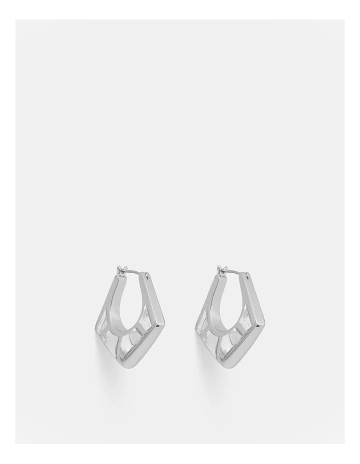 Aperture Earrings in Silver image 1