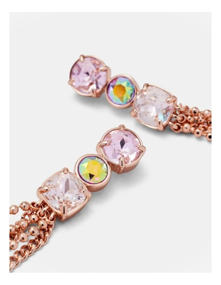 City Scape Drop Earrings in Electric Pink image 3