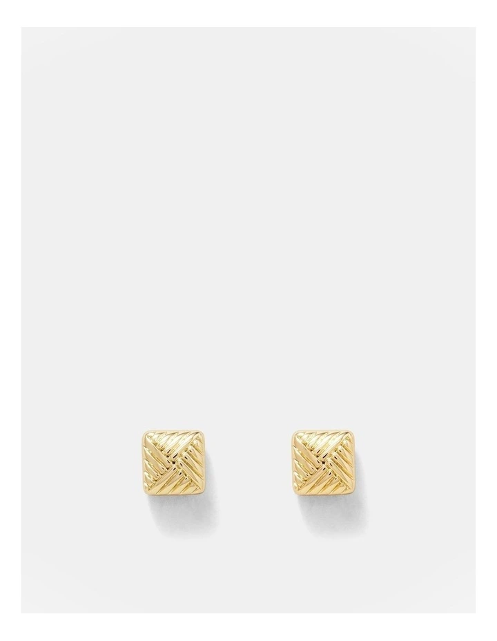 Weave Around Stud Earrings in Gold image 1