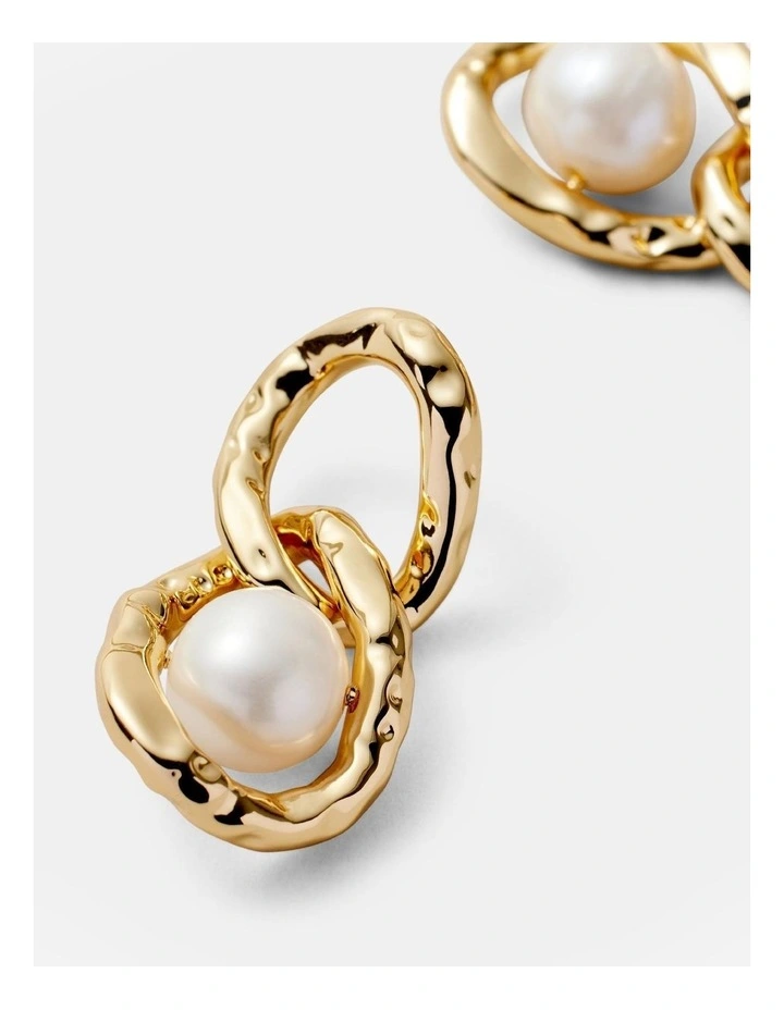 Retrieved Earrings in Gold image 3
