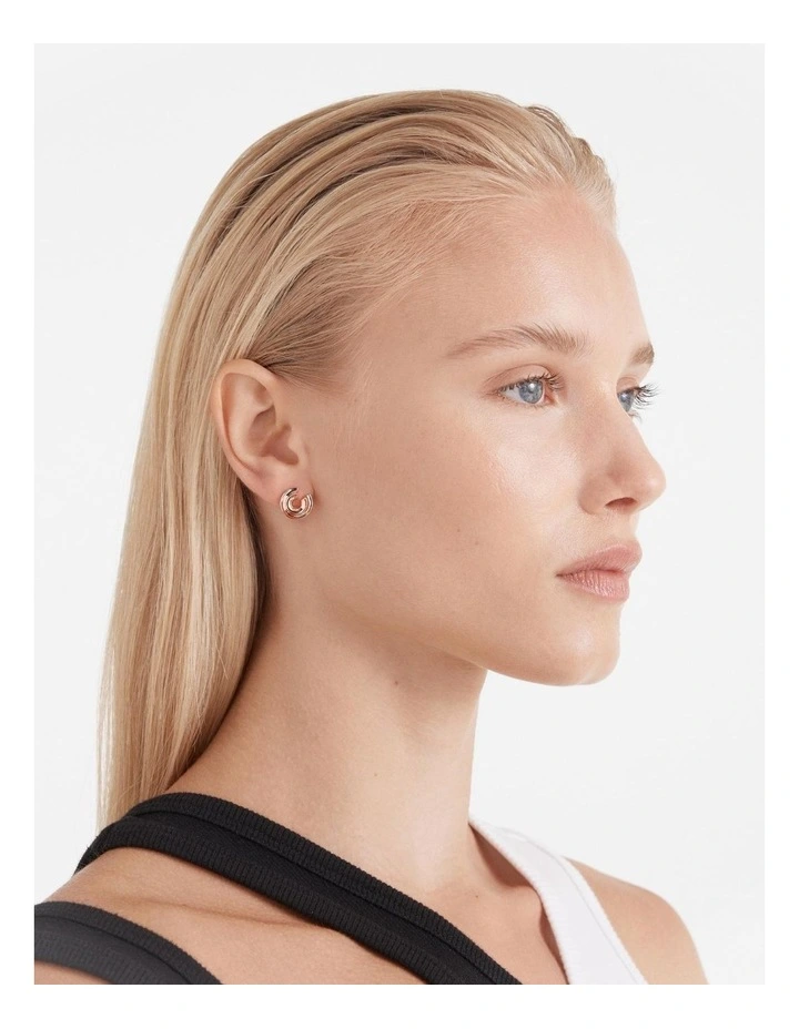 Lets Groove Stud Earrings in Rose Gold image 2