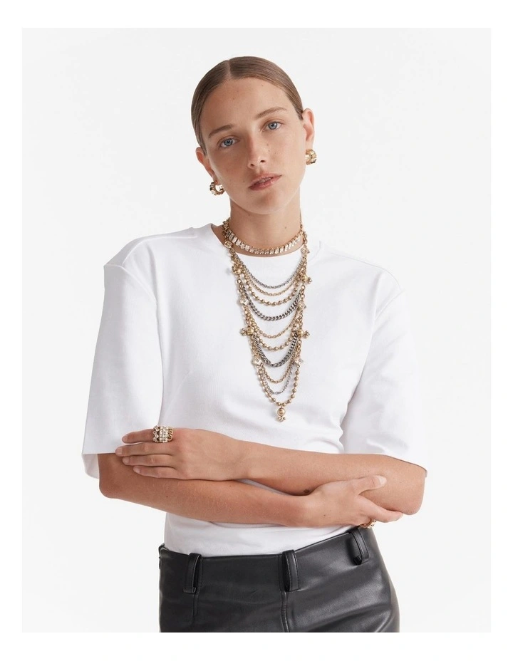 Descent Choker Necklace in Gold image 6