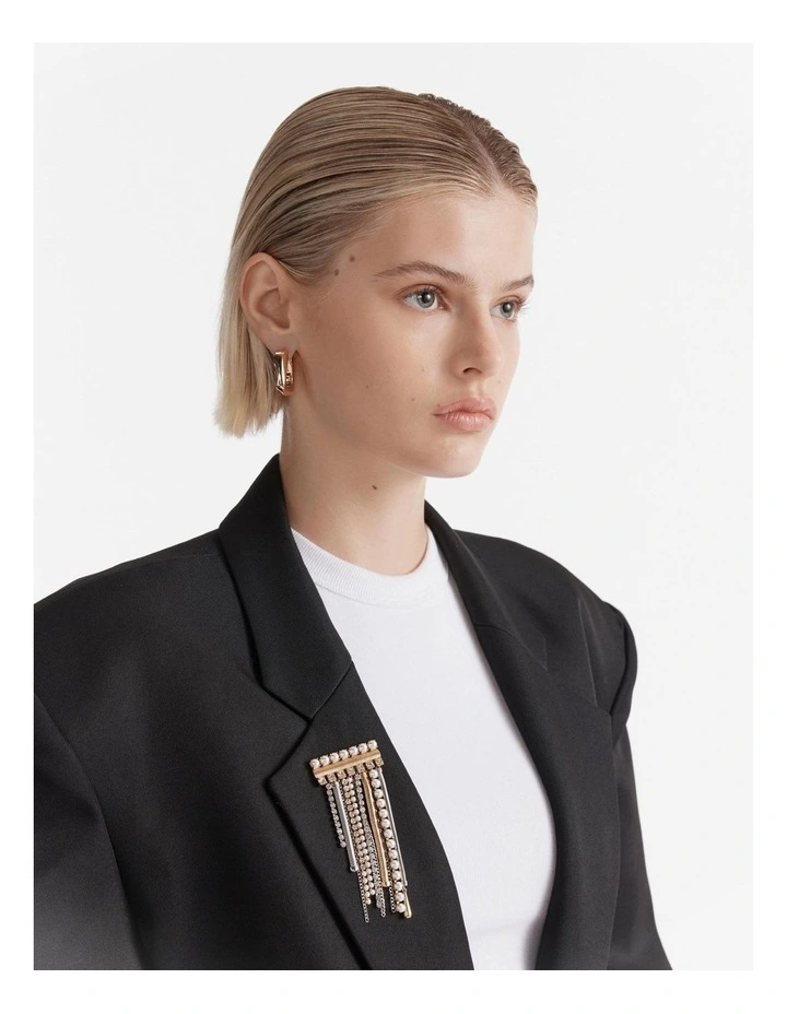 Ballroom Blitz Brooch in Silver image 2