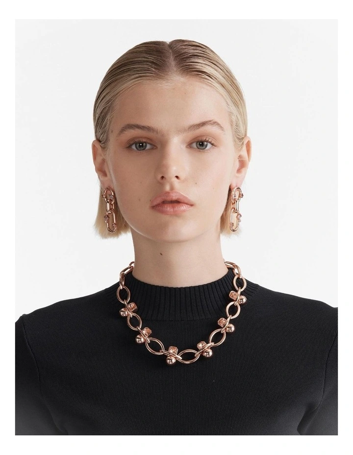 Descent Necklace in Rose Gold image 2