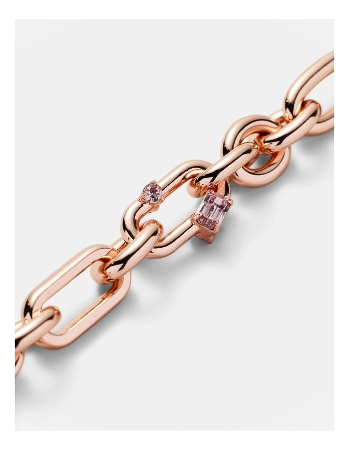 Found Link Bracelet in Rose Gold image 3