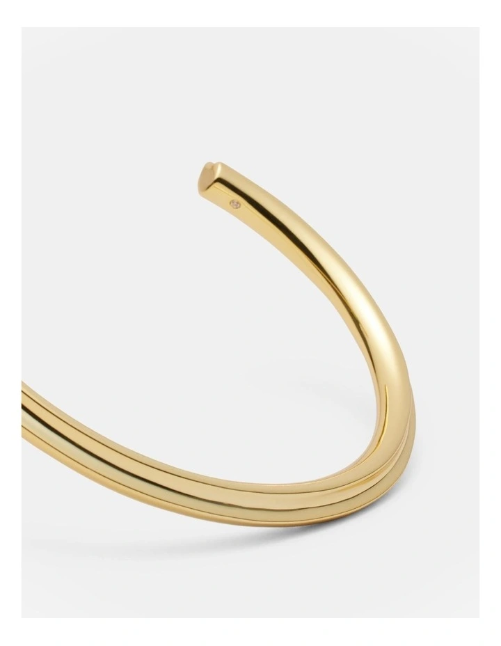 Lets Groove Cuff Bracelet in Gold image 3