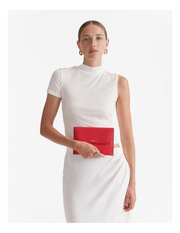 Drift Medium Envelope Pouch in Racer Red image 2