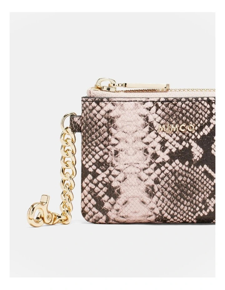 Classico Coin Purse in Blush Snake image 4