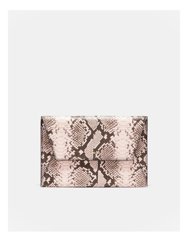 Drift Medium Envelope Pouch in Blush Snake image 1