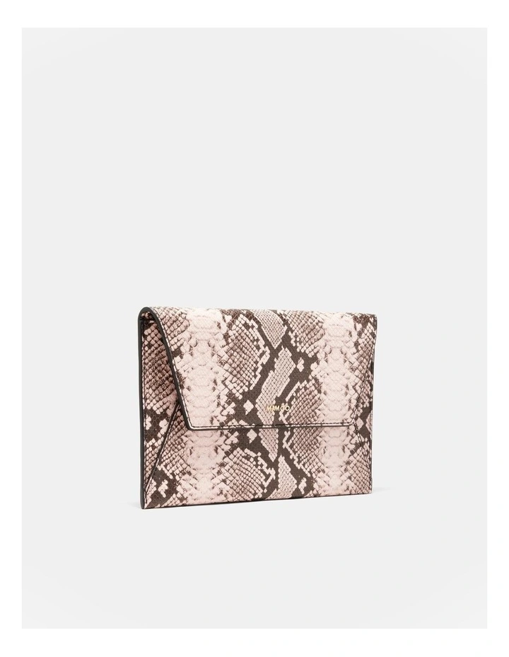 Drift Medium Envelope Pouch in Blush Snake image 3
