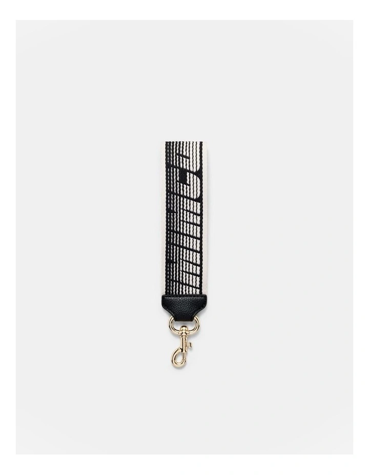 Go Fast Webbing Wrist Strap in Black White image 1