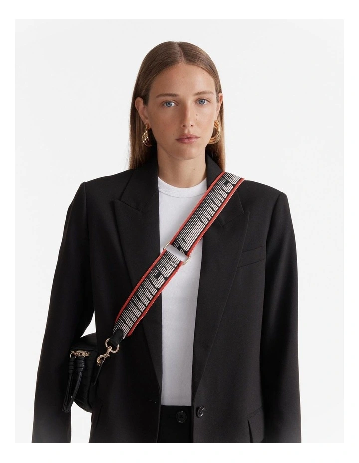 Mimco Go Fast bing Bag Strap In Racer Red MYER