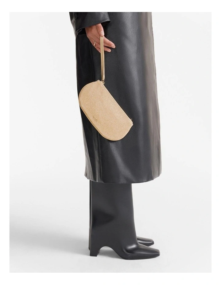 Metropolis Pouch in Light Gold image 2