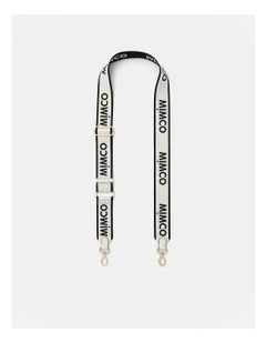 Stripe Webbing Bag Strap in Ivory