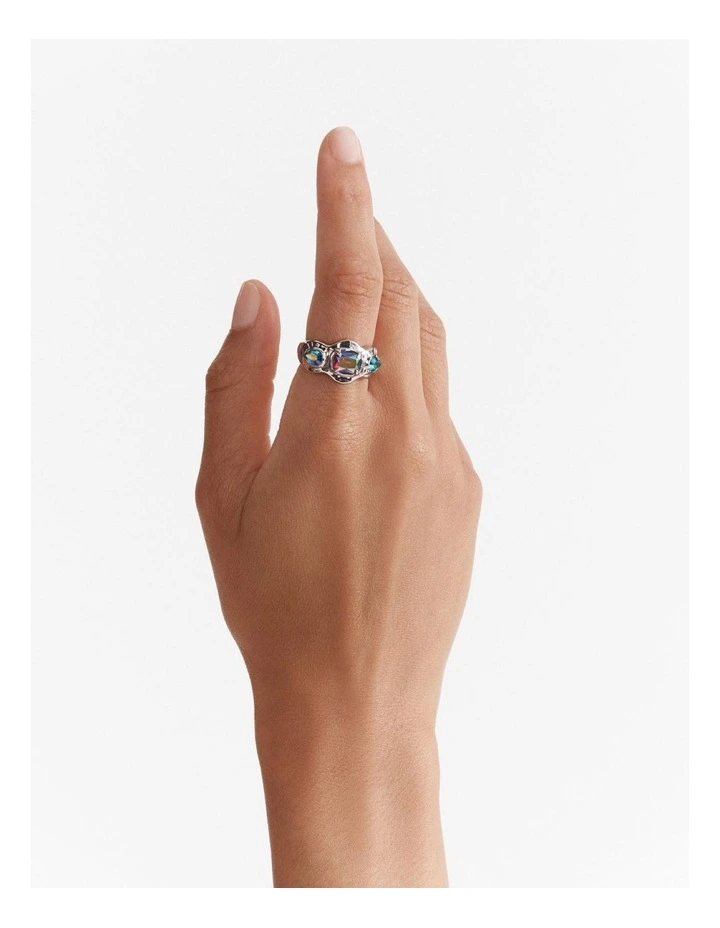 Reflective Ring in Electric Pink image 2