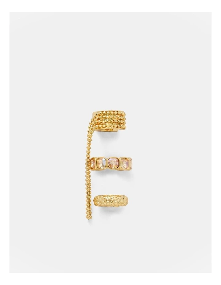 Cool Cat Ear Cuffs in Gold image 1