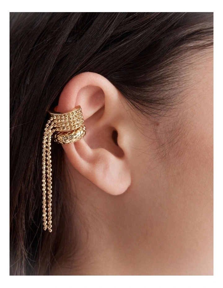 Cool Cat Ear Cuffs in Gold image 4