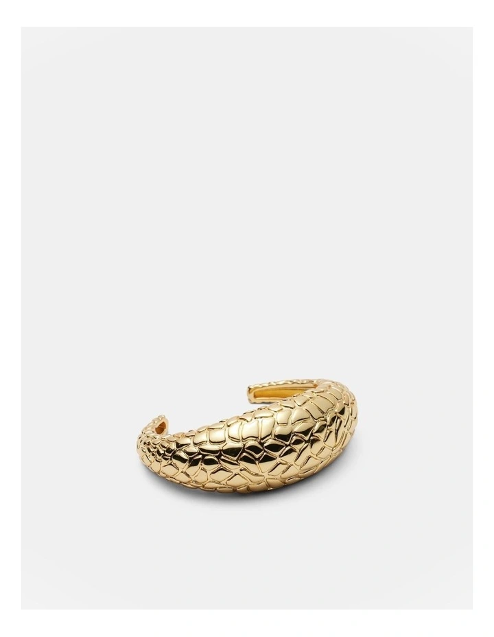 Cool Cat Wide Bangle in Gold image 1