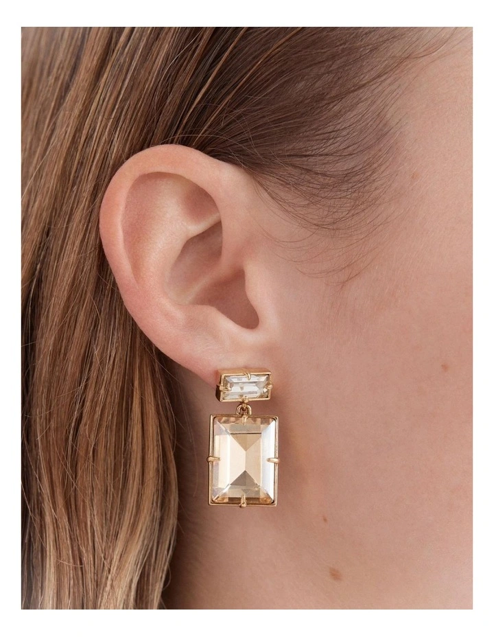 Dreams Drop Earrings in Gold image 4