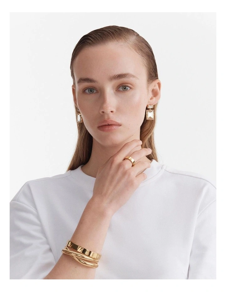 Dreams Drop Earrings in Gold image 5