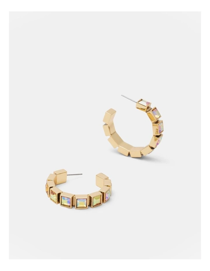 Dreams Hoop Earrings in Gold image 3