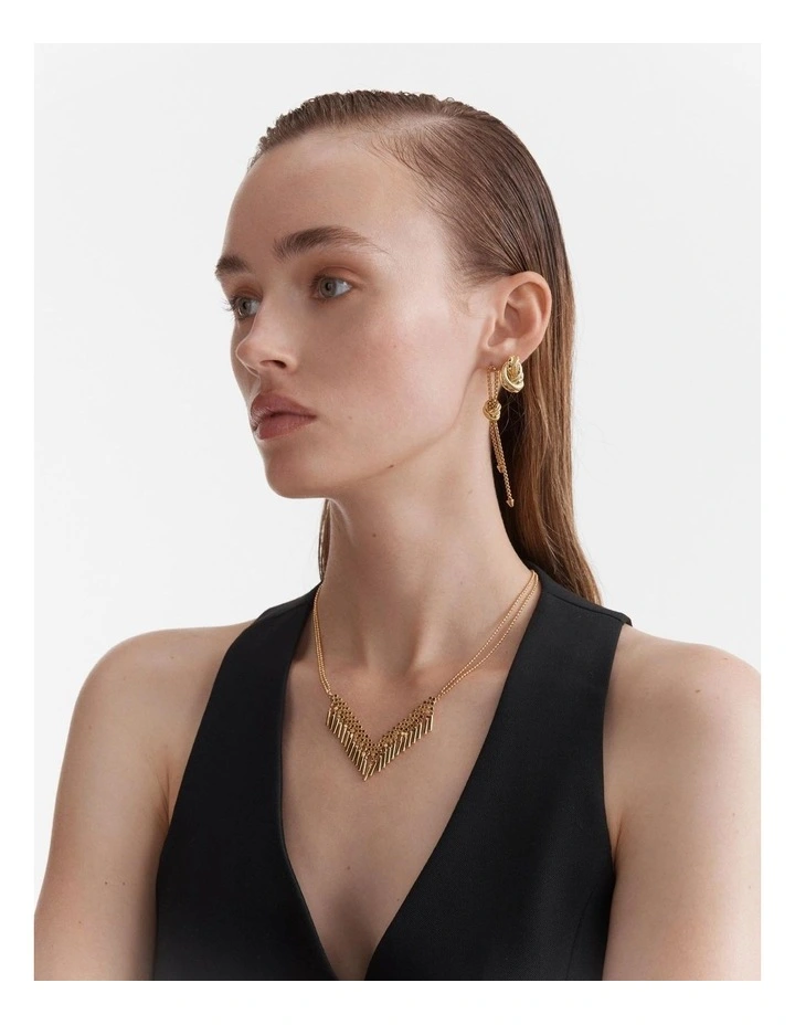 Knot Me Large Stud Earrings in Gold image 5