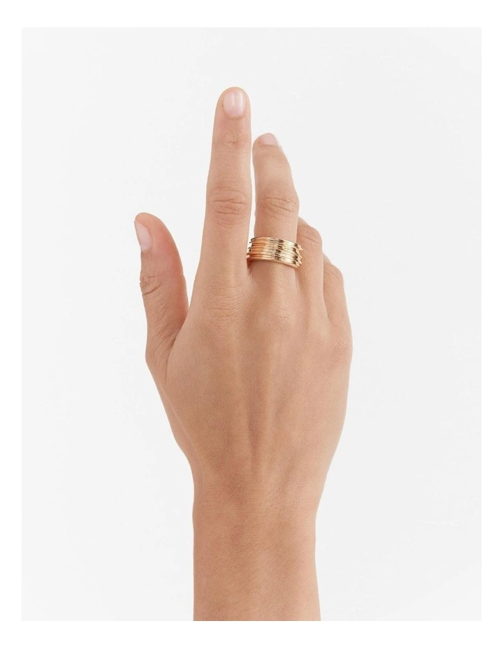 Bassline Ring in Gold image 2