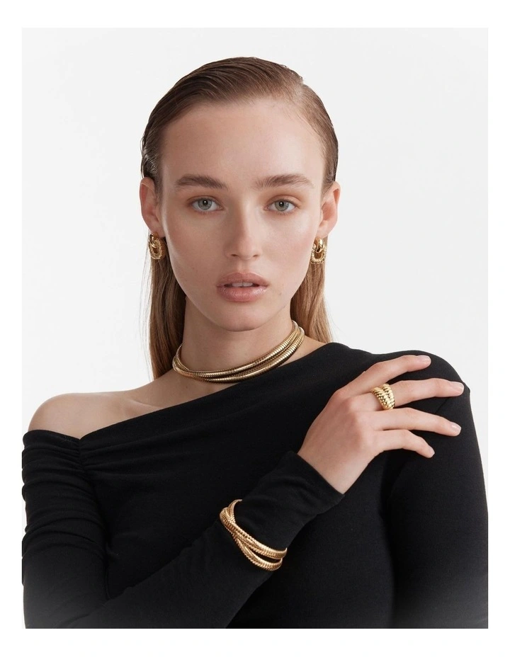 Encore Stud Earrings in Gold image 5