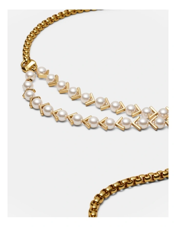 One Way Or Another Necklace in Pearl image 3