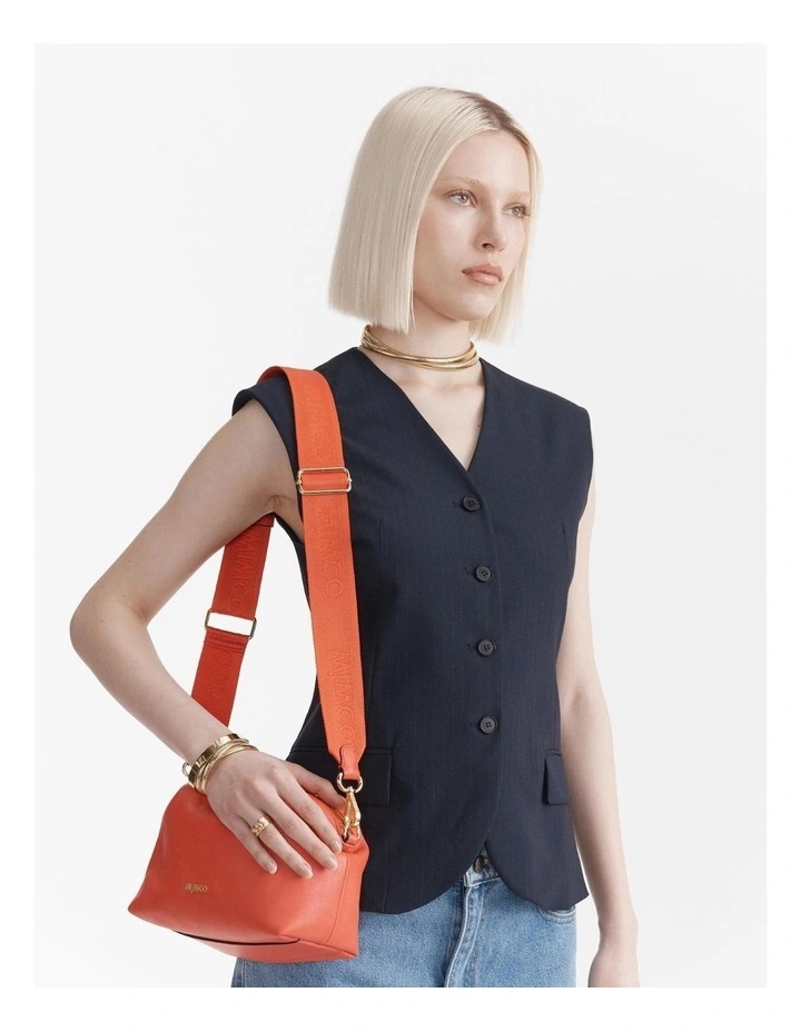 Stripe Webbing Bag Strap in Tequila Sunrise image 2