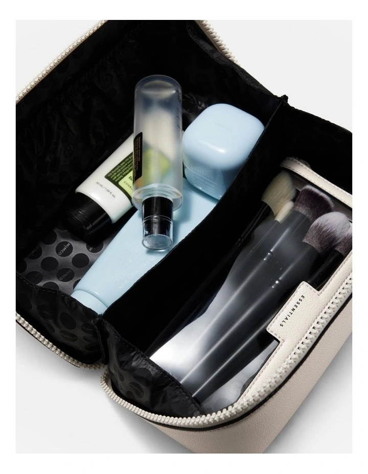 Mimco Atomic Cosmetic Case In Ivory MYER